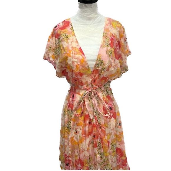 ❤️ Super Cute! Excellent condition, Free People floral dress, lined, medium - Picture 5 of 12